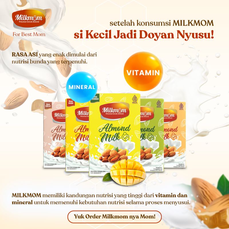 PELANCAR ASI ALMOND &amp; SUSU IBU HAMIL