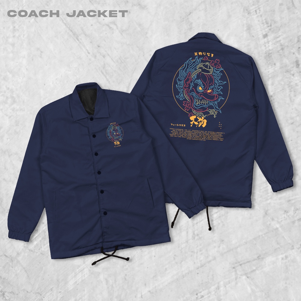 HIPNOP Tengu Coach Jaket Pria Outwear Unisex Parasut