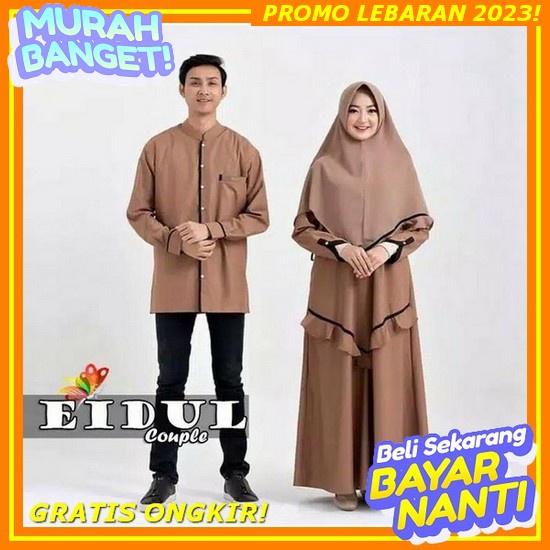 Baju Tenun Couple - Dress Tenun - Baju Tenun - Baju Lebaran - Baju Kondangan - Ihza Ethnic Gamis Cou