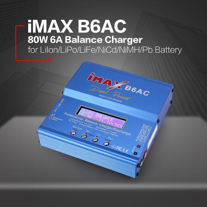 IMAX B6AC B6-AC 80W Fast Balance Charger / Discharger 1-6 Cells