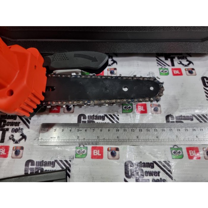 Chainsaw Gergaji Potong Rantai Cordless Baterai Chainsaw Mini Cordless #Original