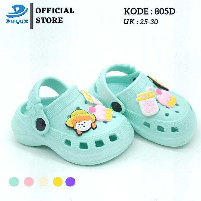 Sandal baim anak fuji usia 0-2,5TH jelly eva pareasi jibitz ringan empuk nyaman