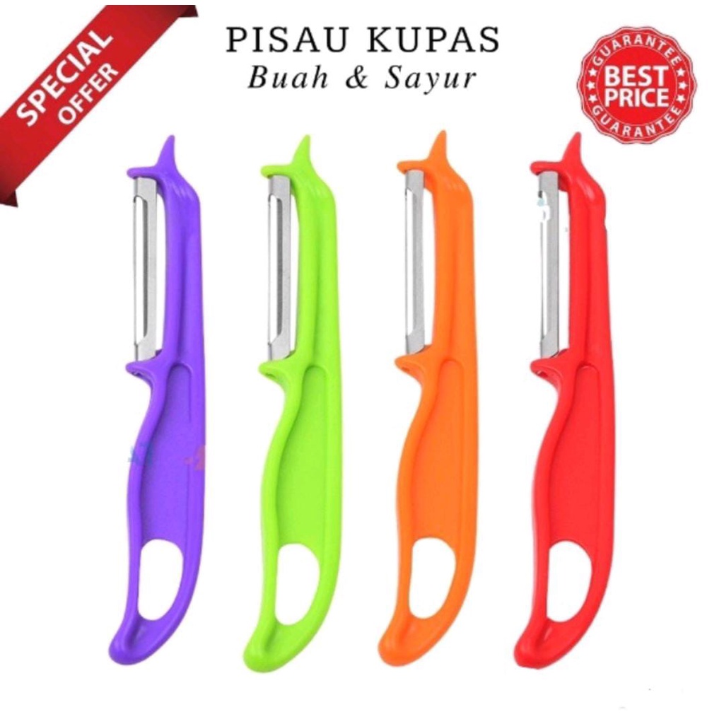 Alat Pengupas Buah Dan Sayur Super Tajam Fruit Slicer Dengan Gagang / Pisau Buah Stainless