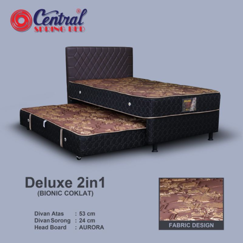 CENTRAL Kasur Spring Bed 2in1 sorong Deluxe Zest