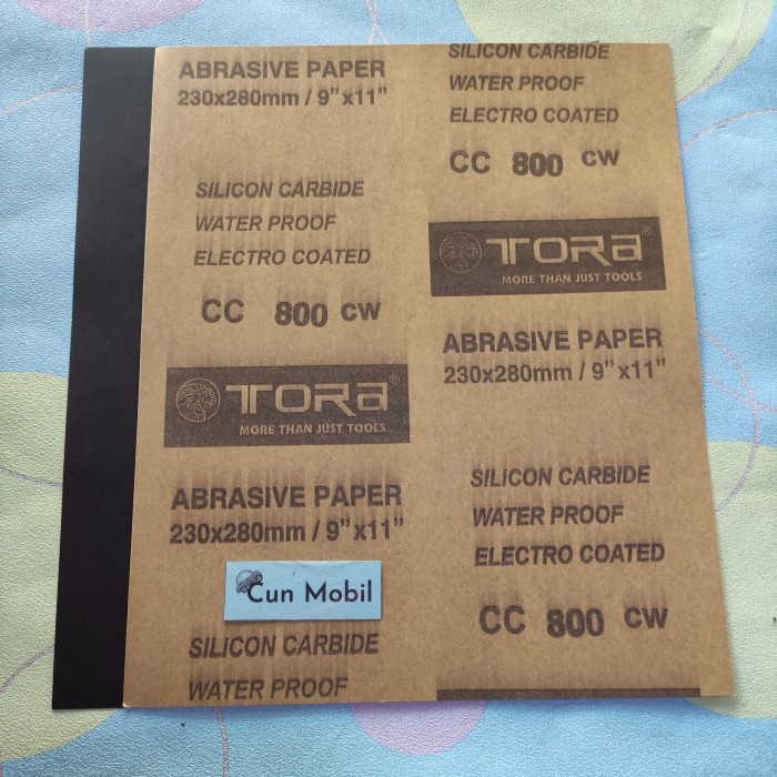 Jual Amplas Tora Abrasive Paper STANDARD Water Proof CC 800 CW 230x280