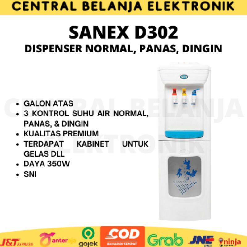 Dispenser galon atas Sanex D302 / dispenser air Sanex D302