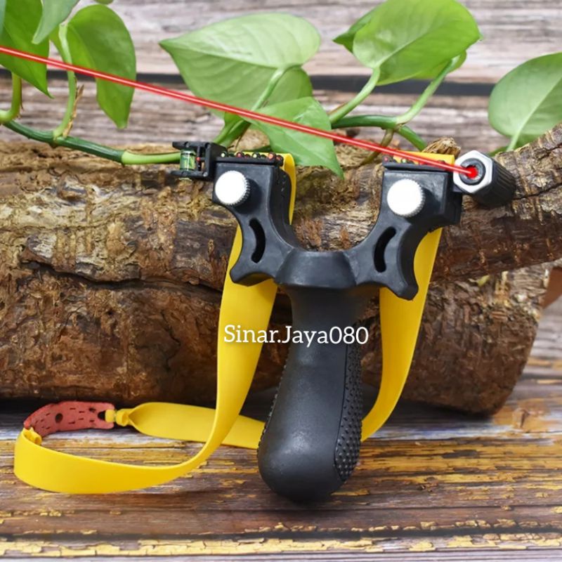 Ketapel Slingshot Ketapel Laser Titik Merah Murah + Tali Ketapel