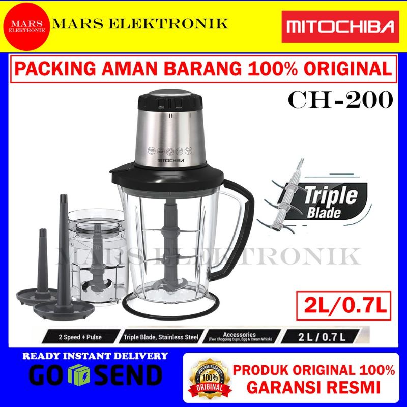 MITOCHIBA FOOD CHOPPER CH-200/MAGIC CHOPPER/BLENDER MULTIFUNGSI MITOCHIBA CH 200