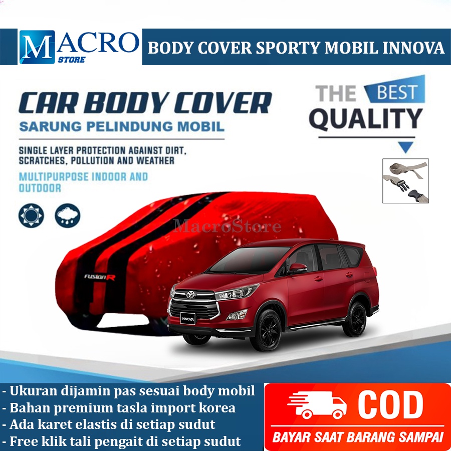 Sarung Cover Mobil Premium Innova Reborn / Mantel Selimut Penutup Mobil Innova Waterproof Anti Air