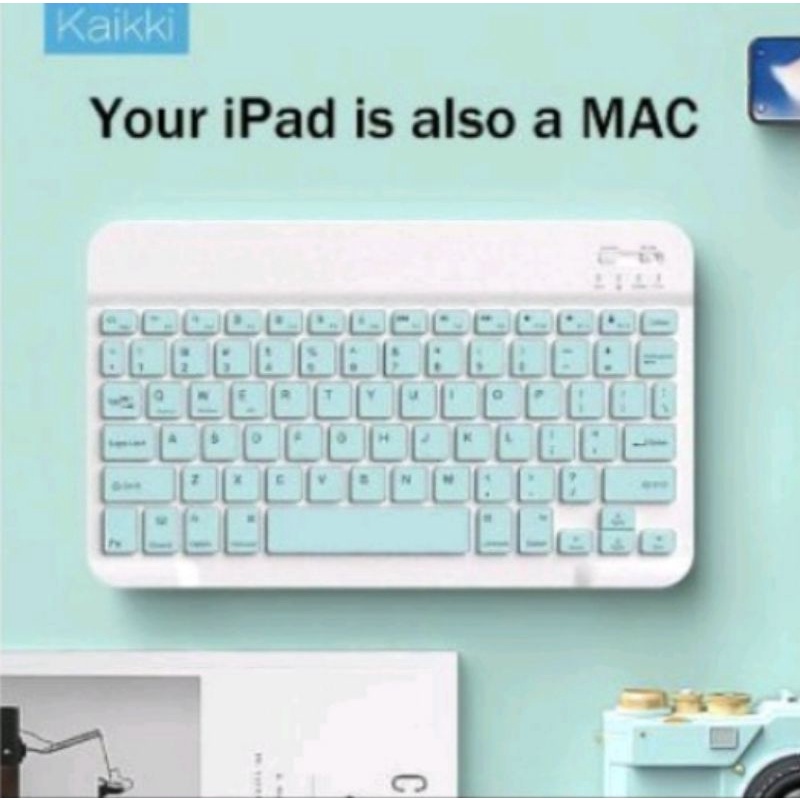KEYBOARD BLUETOOTH IPAD / ANDROID / IOS / TAB / MACARON 10 INCH MURAH