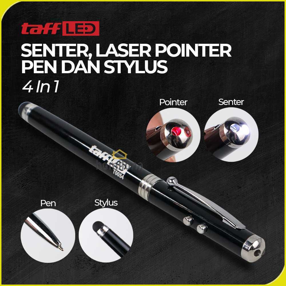 TaffLED 4 in 1 Senter Laser Pointer Pen dan Stylus - T0054