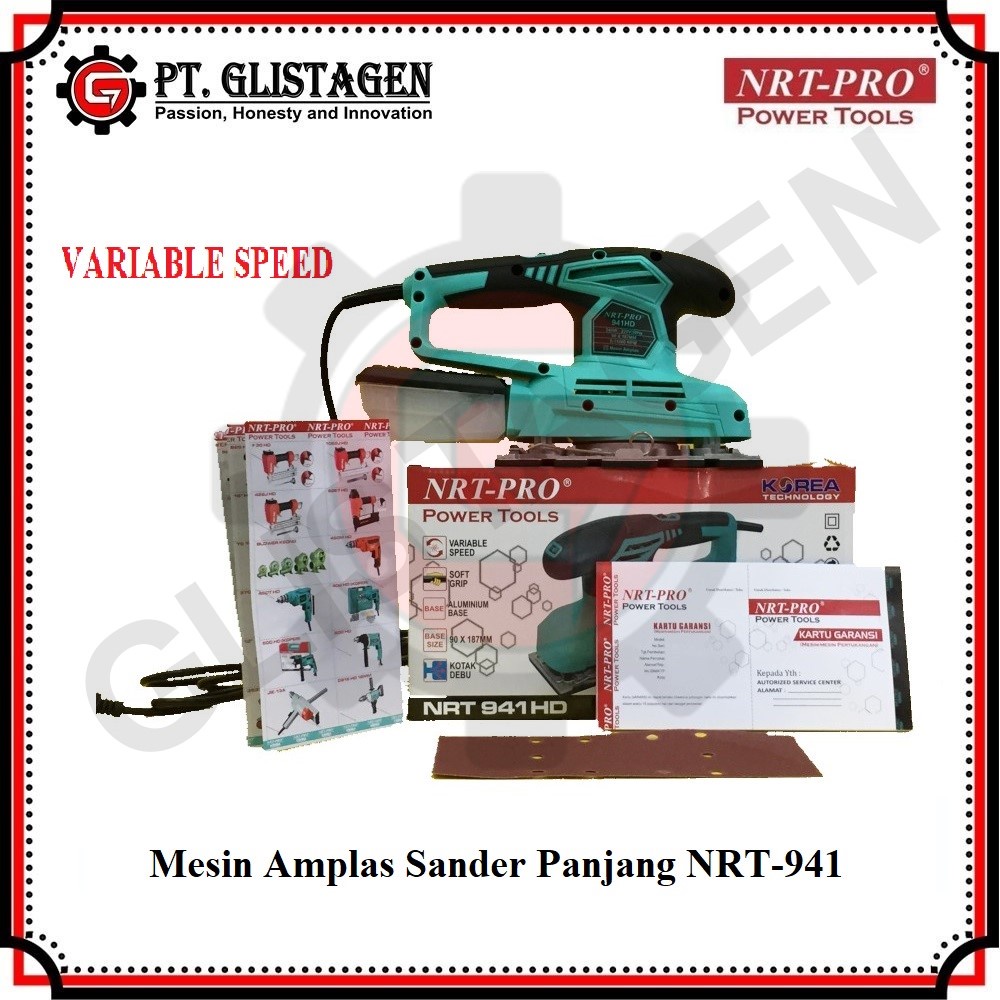 Mesin Amplas Kayu Finishing Electric Sander NRT-941HD dan NRT-921