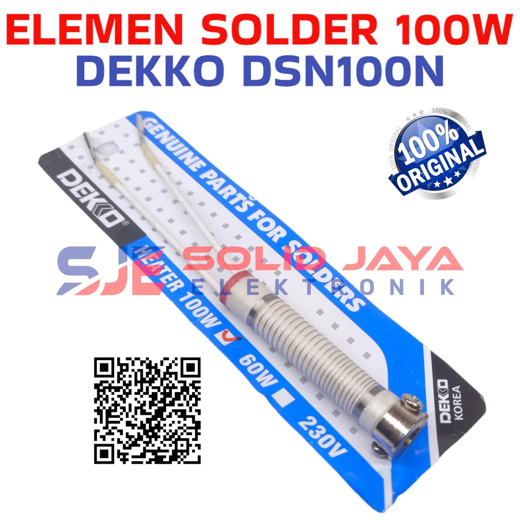 ELEMEN SOLDER DEKKO 100W ELEMENT SPUL SPULL HEATER DEKO 100 W DSN100N 100 WATT 100 W 100WATT GENUINE PARTS SOLDERING IRON ASLI ORIGINAL ORI