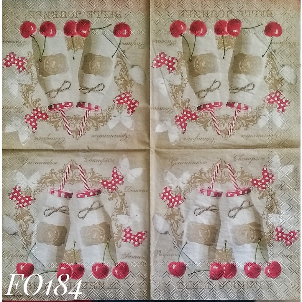 

Napkin Eropa Food FO184/ Tissue Decoupage