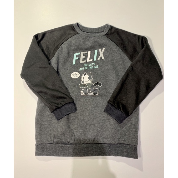 Felix The Cat Kids Crewneck Size 140 umur 6 tahun - second