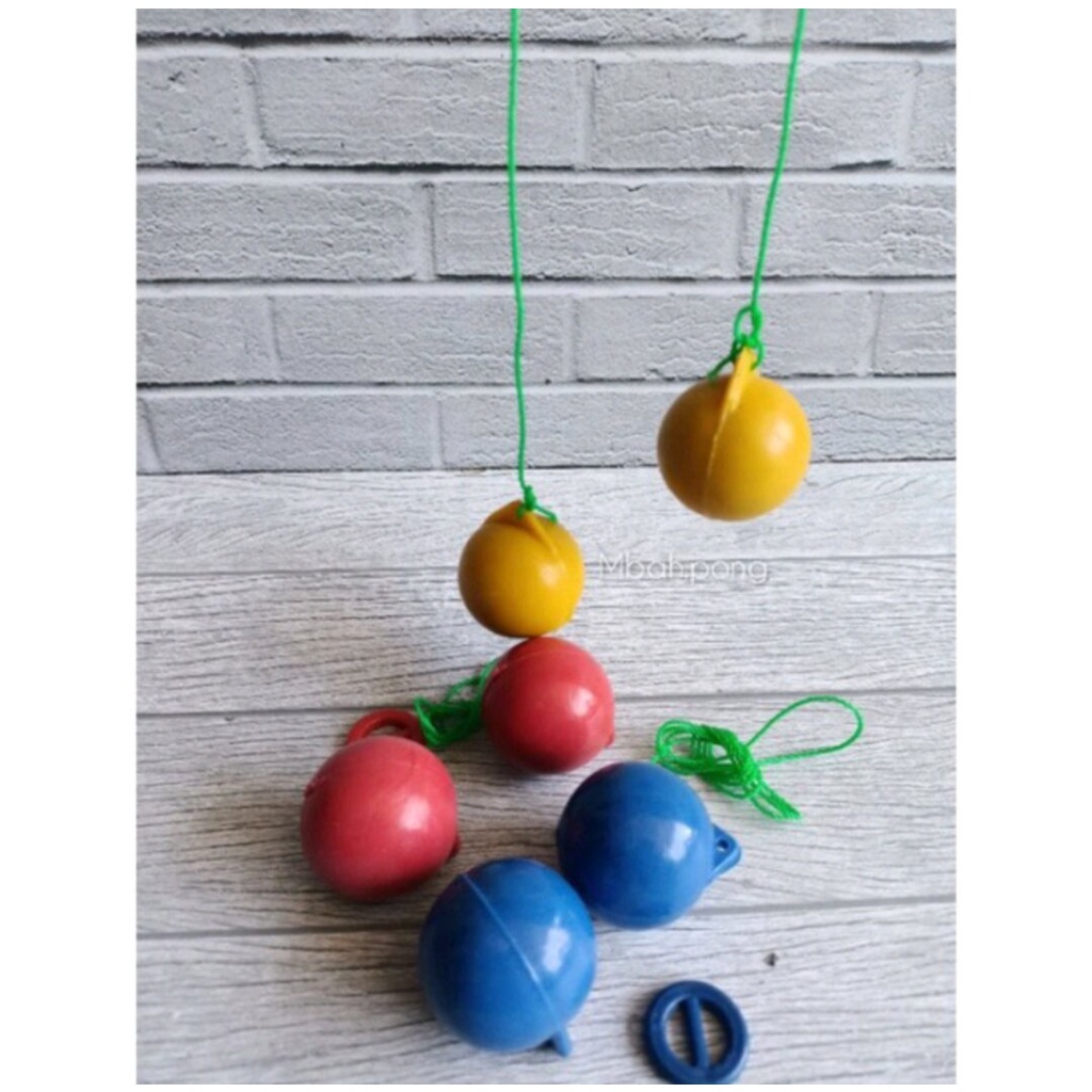 &lt;^ SJA ^&gt; Mainan Jadul  Bola Tek Tok Ukuran 40MM Mainan Lato Lato  Mainan Bola Tektek Mainan