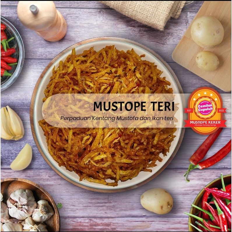 

Kentang Mustofa Teri 500 gr "MUSTOPE KEKER