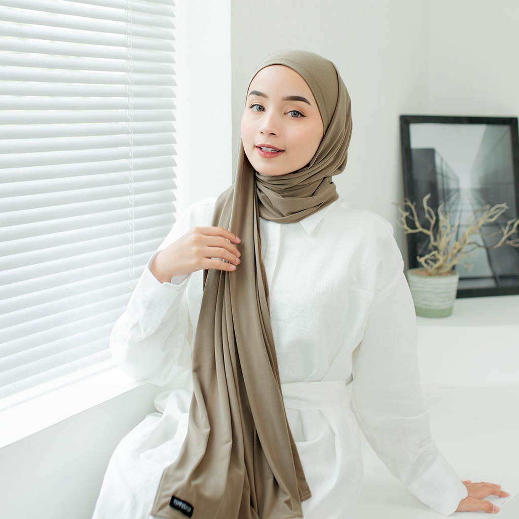 Bella Instan Pashmina dan Square | Hijab Pashmina Segiempat Instan Tali Bahan Jersey by Yeppushop