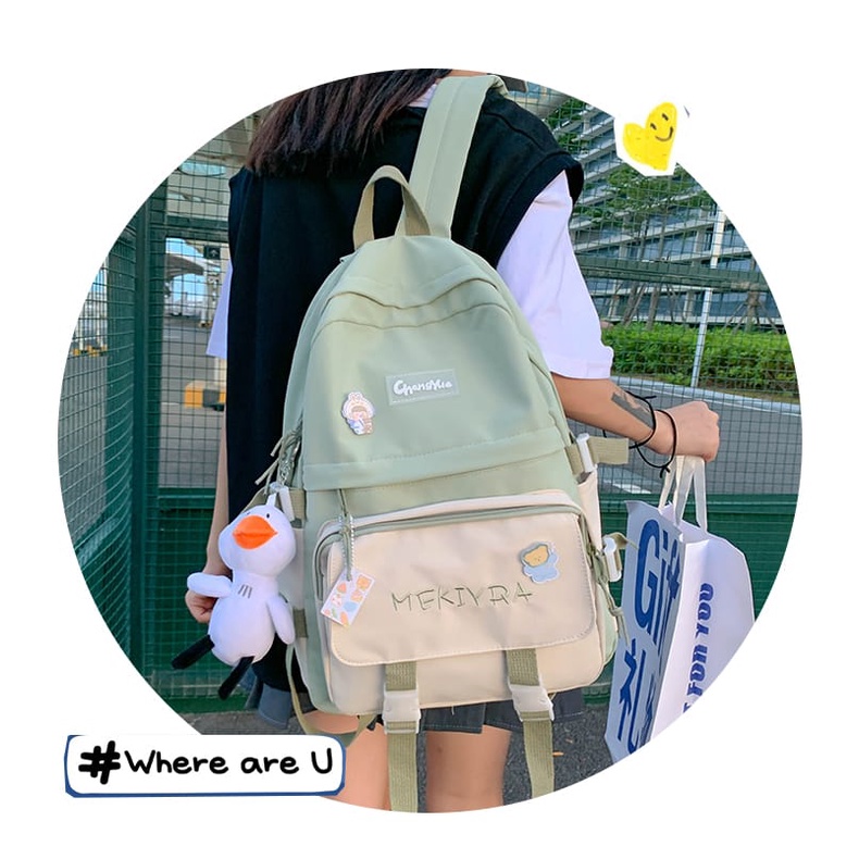 [Juallaris]Tas Ransel  Motif Fashion Unik Dan Lucu / Ransel Motif Lucu Dan Imut Cute Ladies Bag