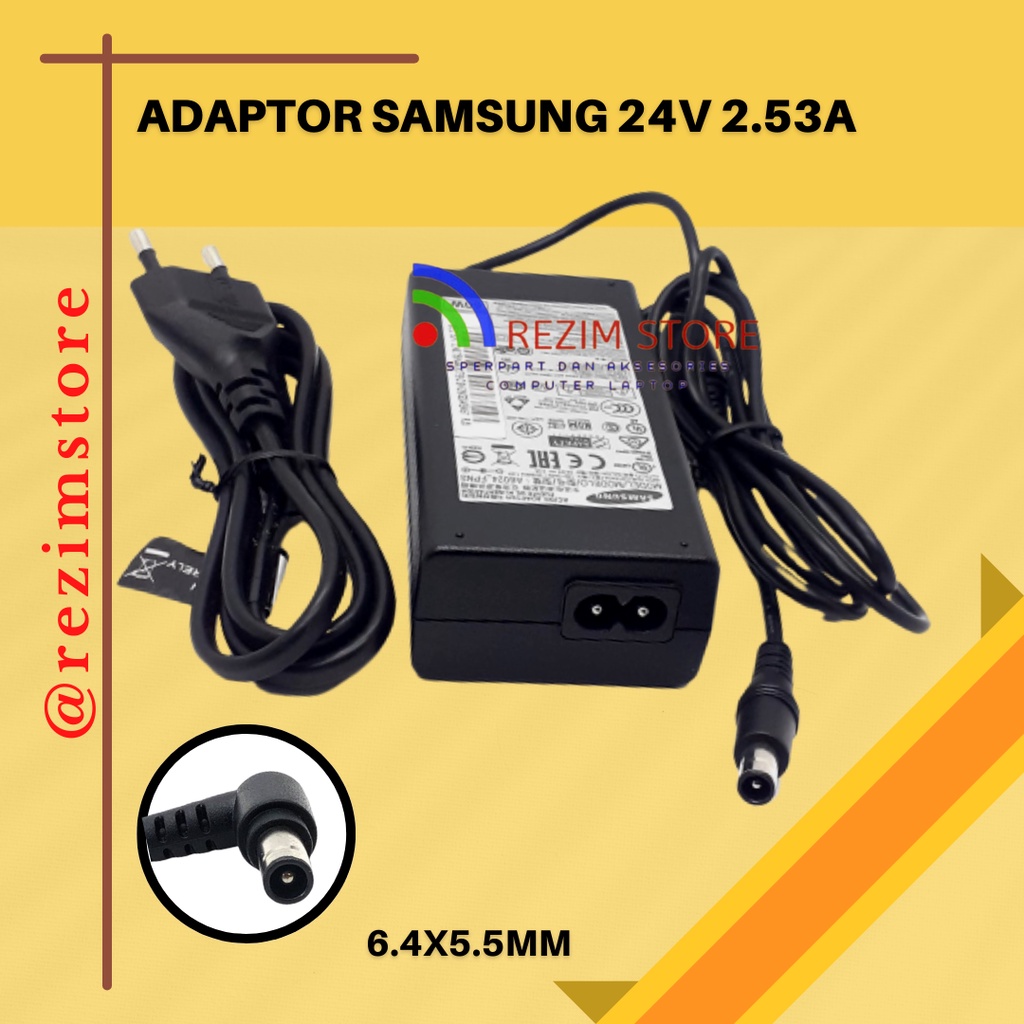 Charger TV Samsung 24V 2.5A A6024_FPN AC Adaptor Samsung Soundbar HW-E550 HW-J355 HW-J450 HW-H551 HW