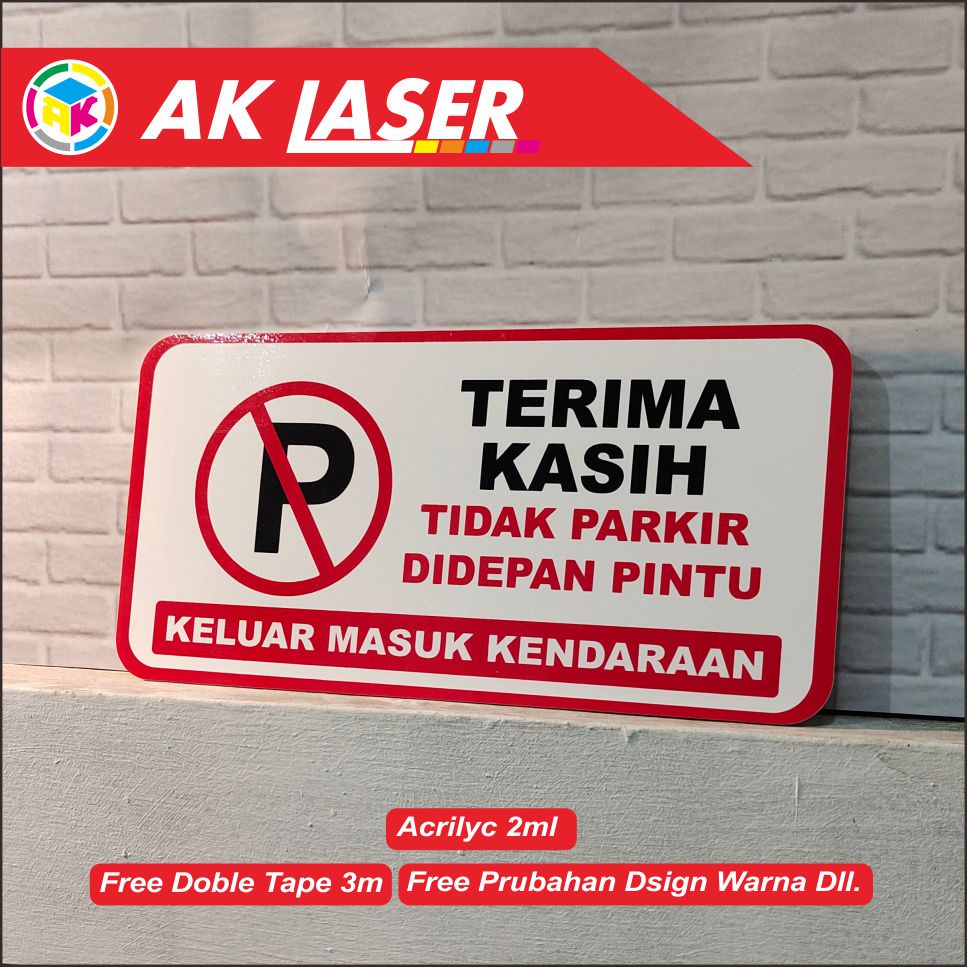 

Terlaris ✨ - AKRILIK SIGNAGE DILARANG PARKIR TIPE 33.1.23