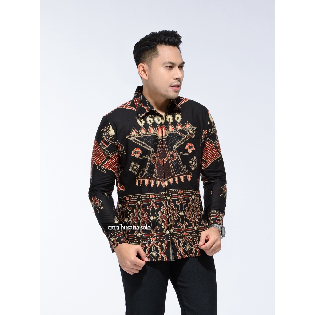 RUMAGASATYA Kemeja Batik Pria Full Furing Bahan Katun Primisima