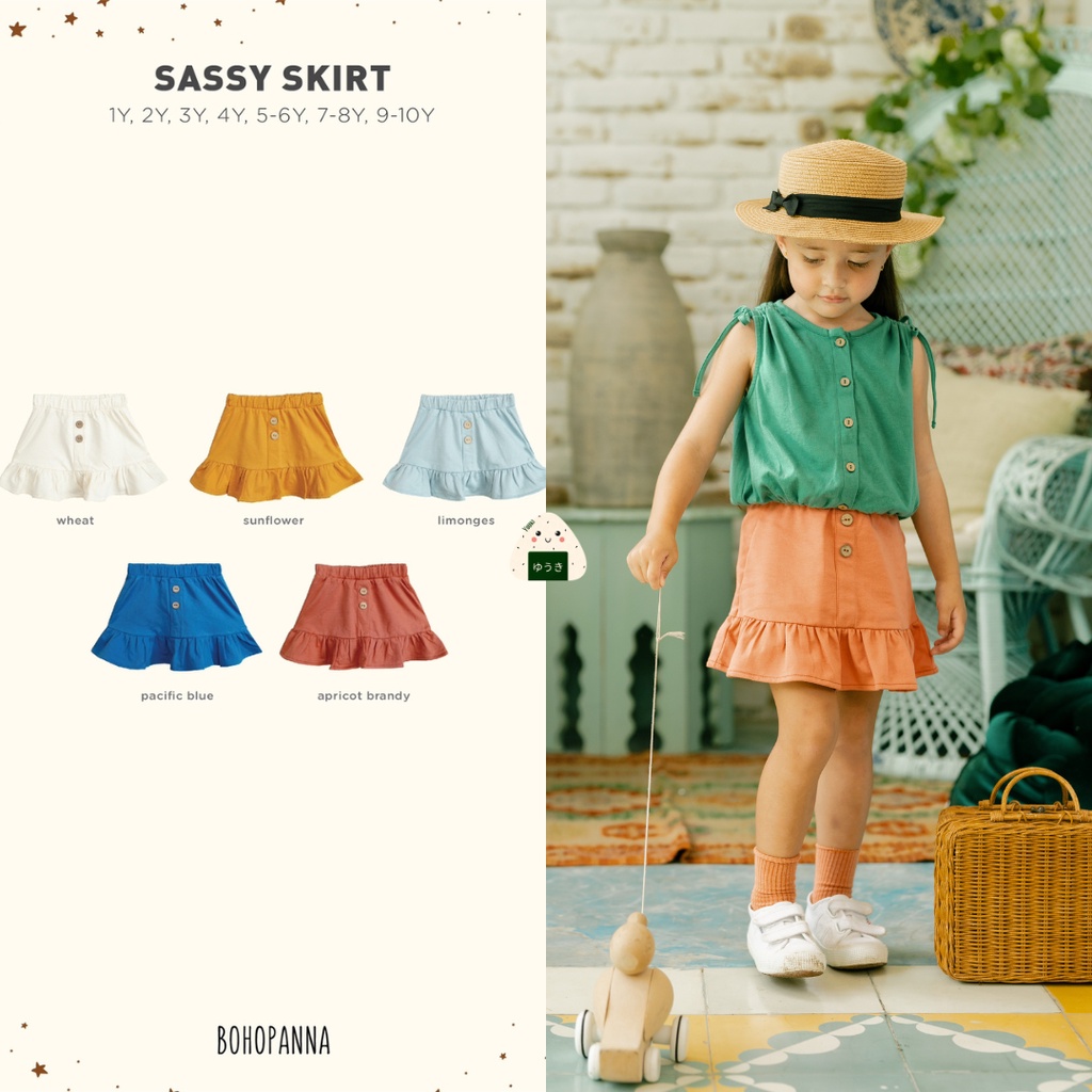 Bohopanna - Sassy Skirt / Rok Anak Perempuan (1 - 10 Tahun)