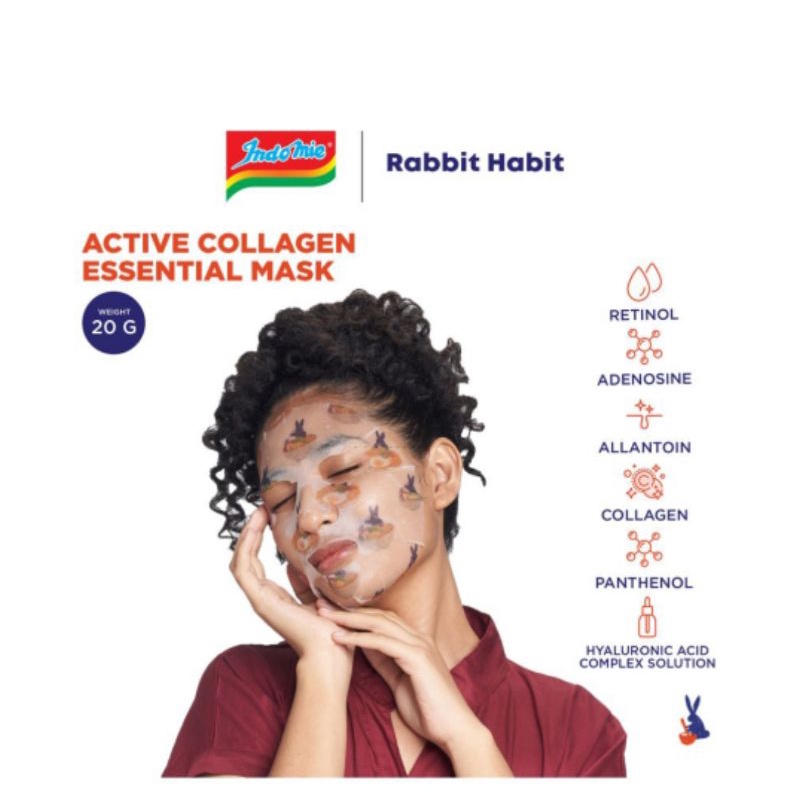 Rabbit Habit X Indomie Active Colagen Essential Mask 20g