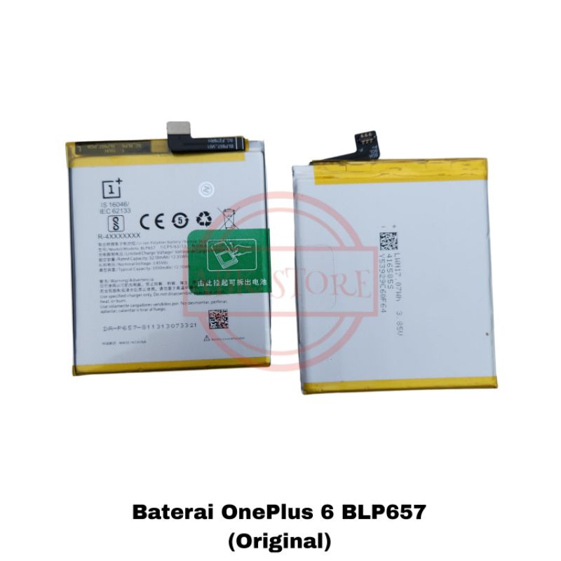 BATRE BATERAI BATTERY ONEPLUS 6 BLP657 ORIGINAL