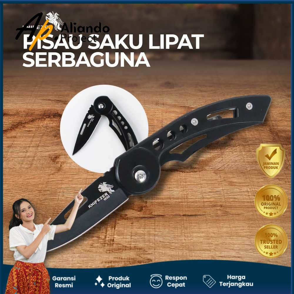Pisau Saku Lipat Mini Serbaguna Portable Knife Survival Tool Modern Original Unik Murah Terjangkau G