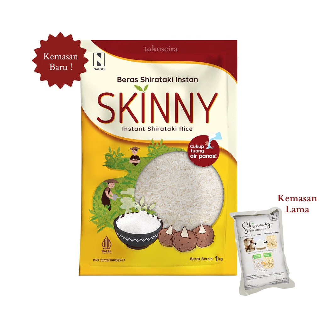

[BISA COD] Skinny Shirataki Rice ( Skinny Beras Shirataki ) 1kg Cocok Untuk Diet