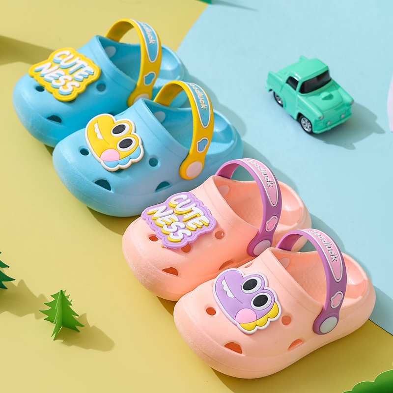 Sepatu Sendal Anak Buaya Cuteness Anak Laki Laki Anak Perempuan Unisex Sendal Karet Anti Slip Baim Kodok Crocs A688