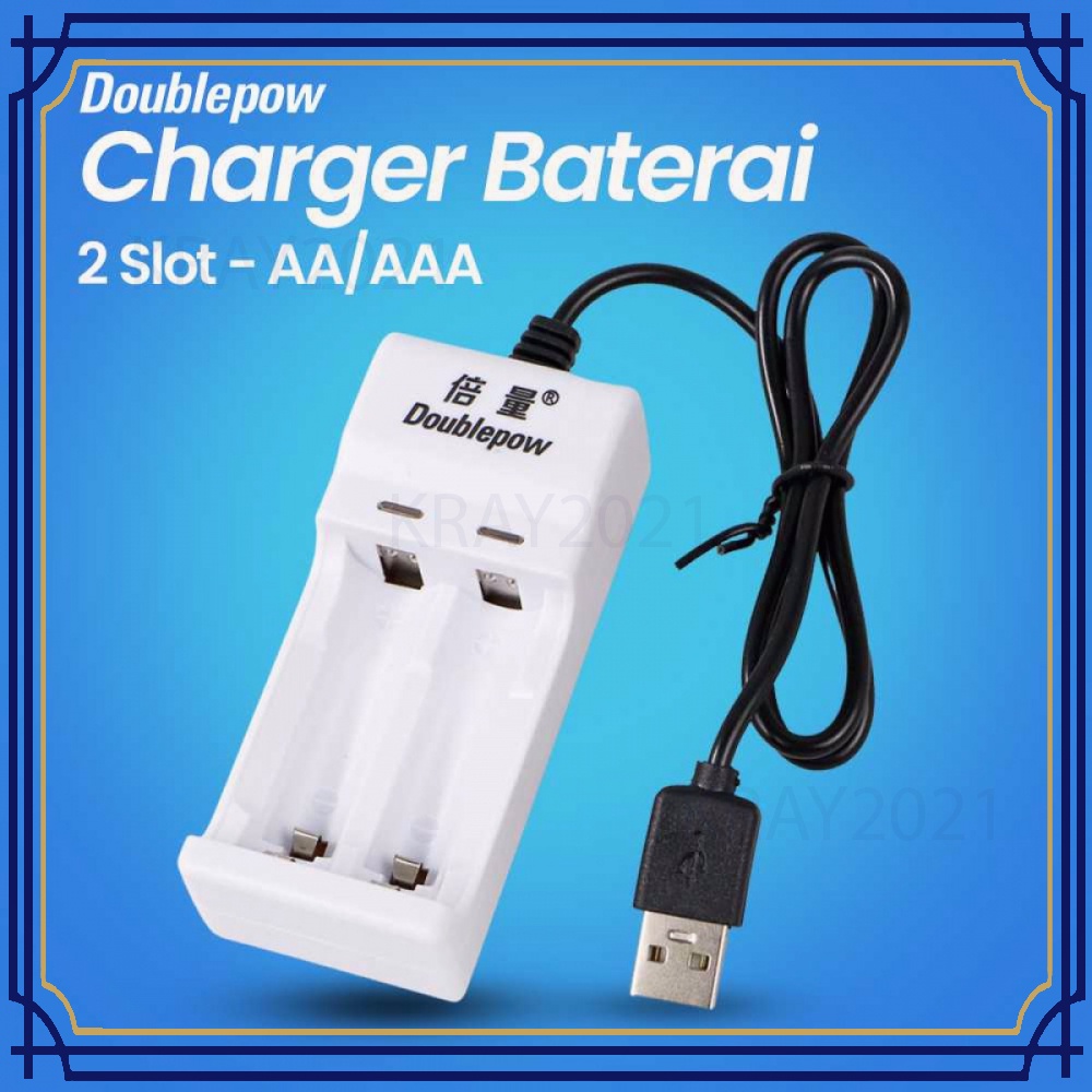 Charger Baterai 2 Slots for AA/AAA - BT578