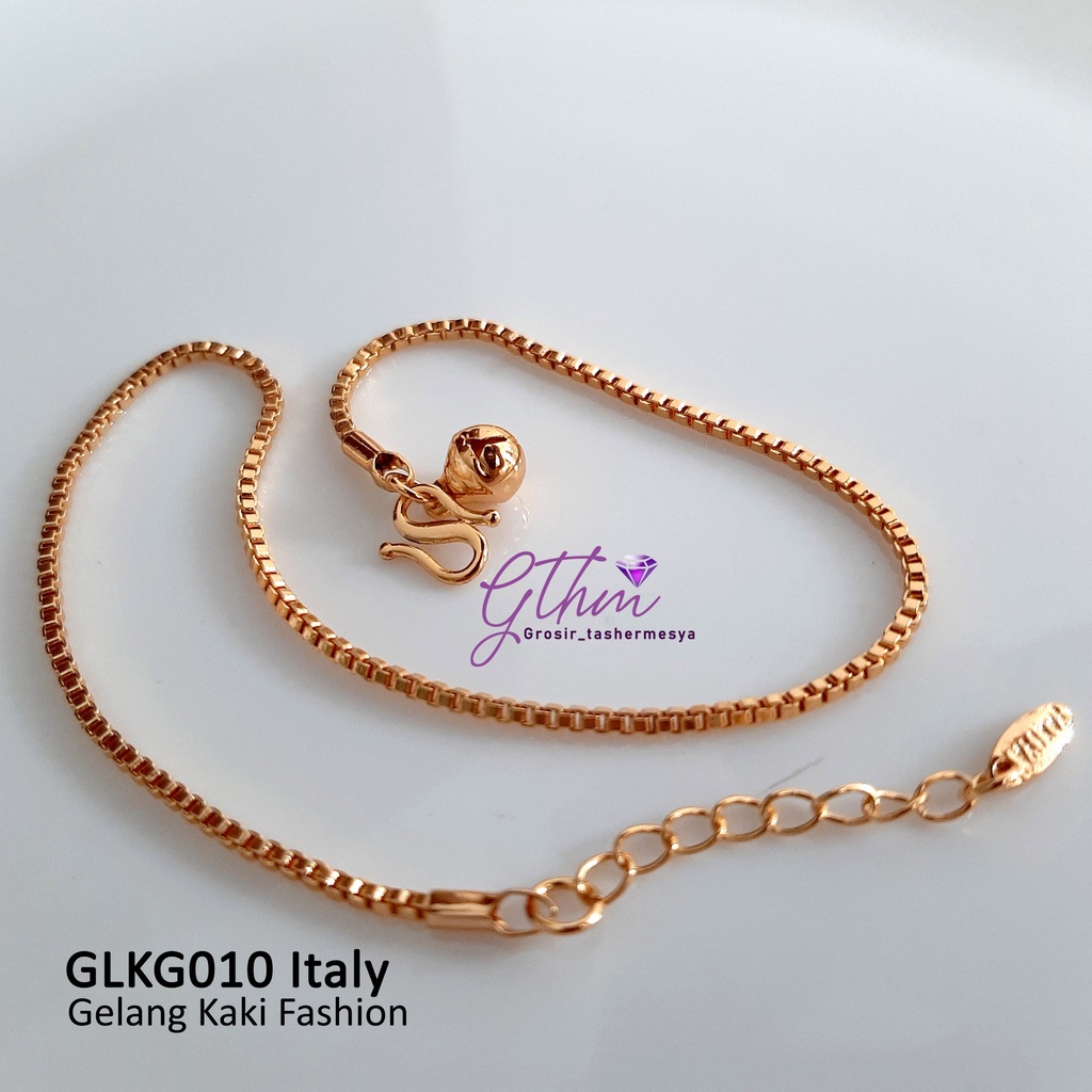 Xuping gelang kaki Lapis Emas 18k milano italy glkg010 yaxiya perhiasan imitasi