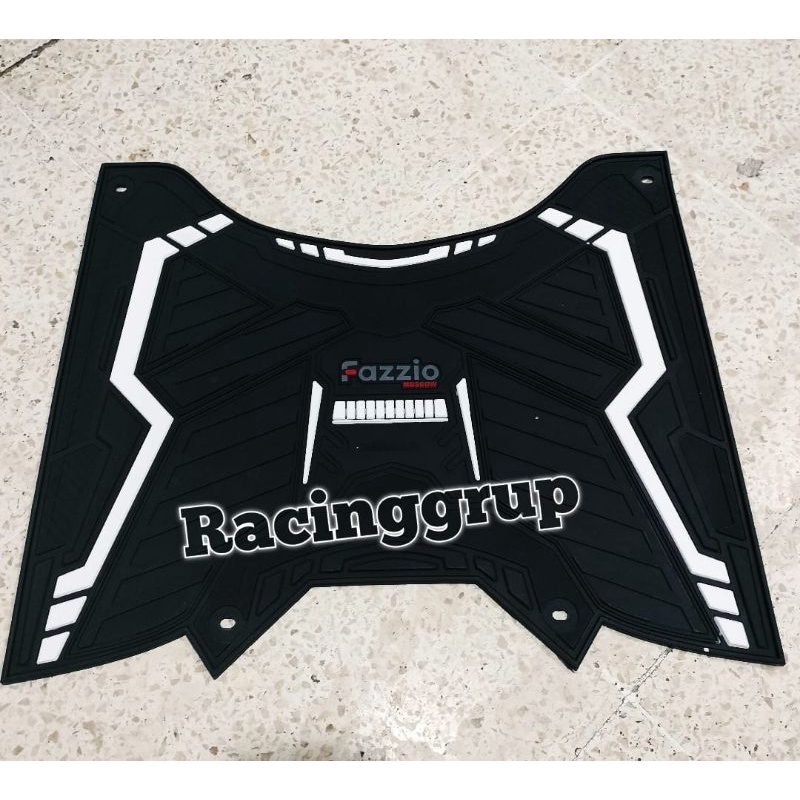 Karpet Fazzio 125 Keset Pijakan Kaki Yamaha Fazzio Bordes Bahan Karet Variasi PUTIH