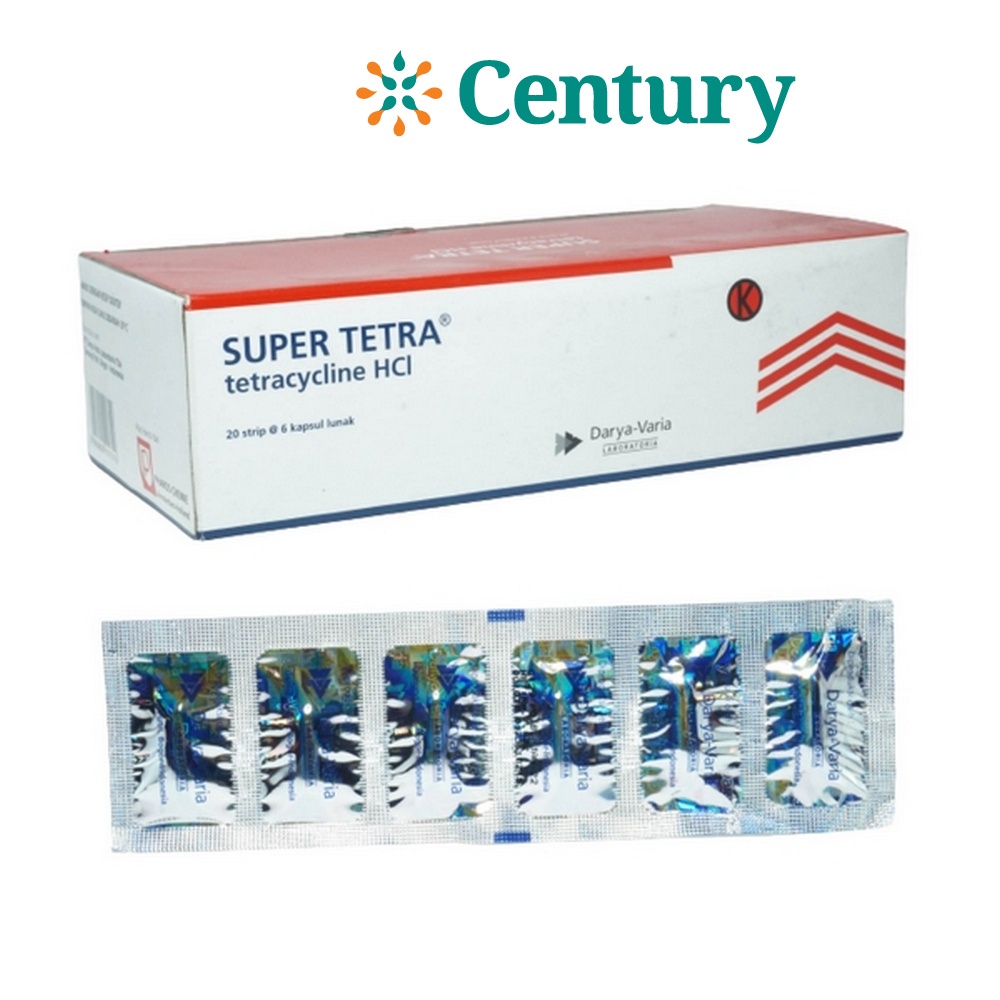 SUPER TETRA 250 MG 1 STRIP @ 6 KAPSUL LUNAK