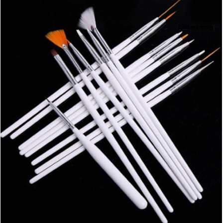 15pcs/set Pen Brush Nail Art Warna Pink promo