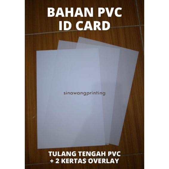 

Bahan PVC ID Card Kumplit Khusus Inkject