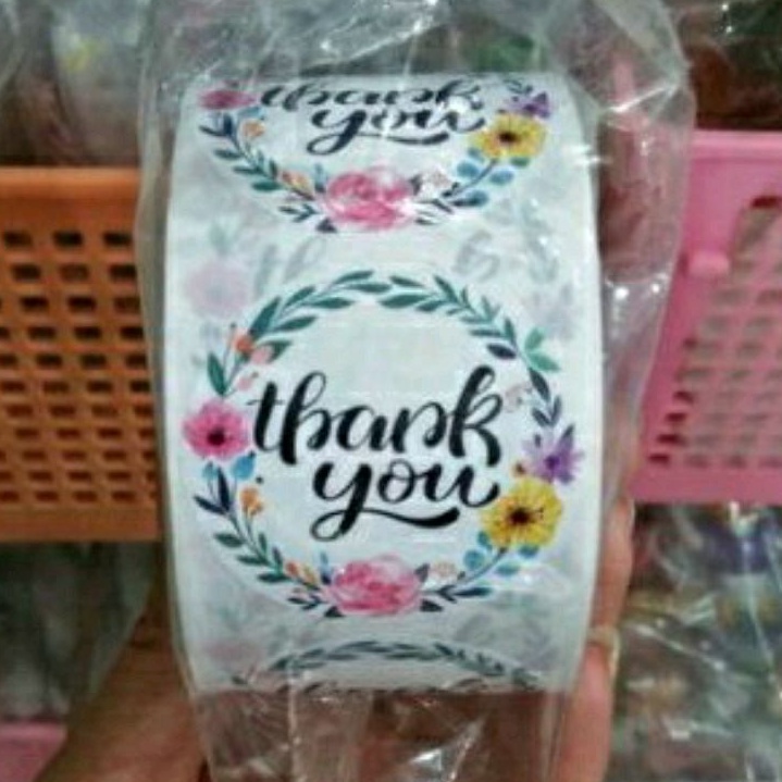 

Sticker Thank you 3cm Label Toples Kue Kering Kemasan Cake/Plastik Roti