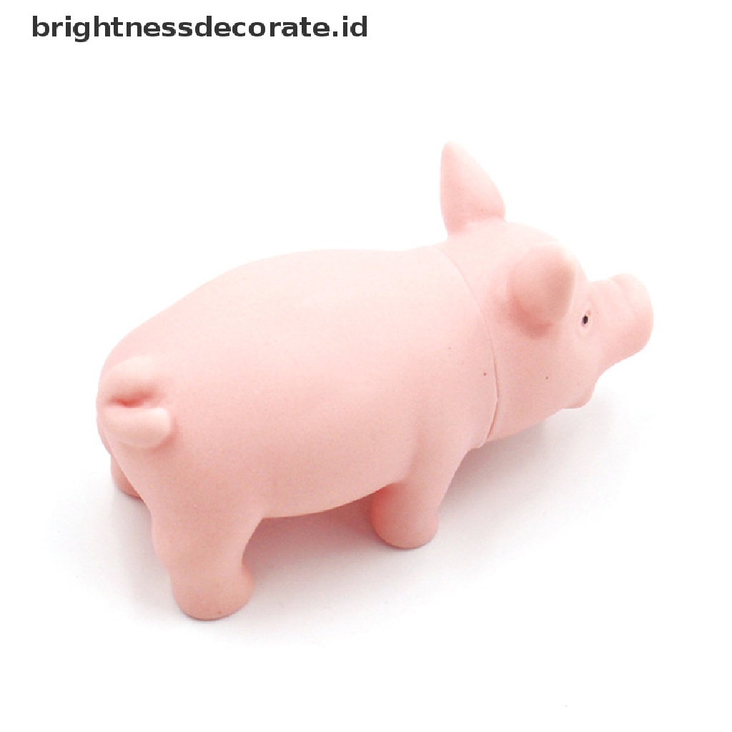 [Birth] 1pc Simulasi Interaktif Model Babi Anjing Kucing Karet Aksesoris Mainan Babi [ID]