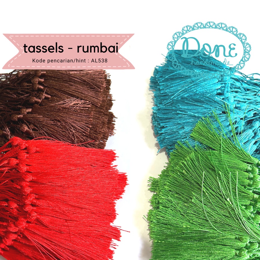 Done Handymade tassels rumbai tassel aksesoris lainnya AL538