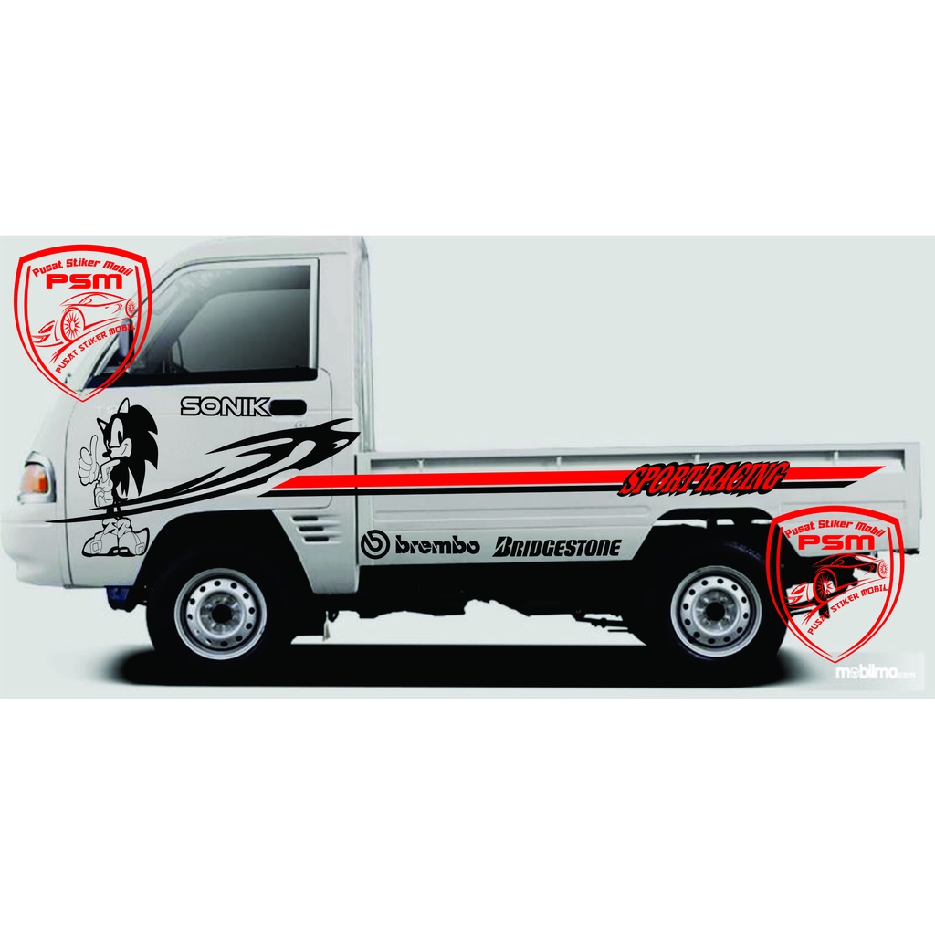 Stiker mobil pick up carry futura Tss terbaru promo stiker mobil pick up al Stiker