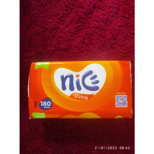 Tisu Nice 180 Sheets 2ply Facial Tissue ( Promo Ramadhan )