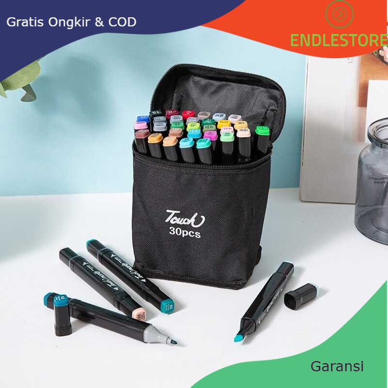 

Super Sale EZONE Spidol Dual Side Fine Art Brush Pen Art Marker Set - HL0270