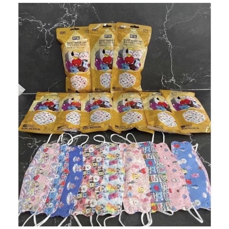 KF94 Anak Motif BT21/ KF94 Anak