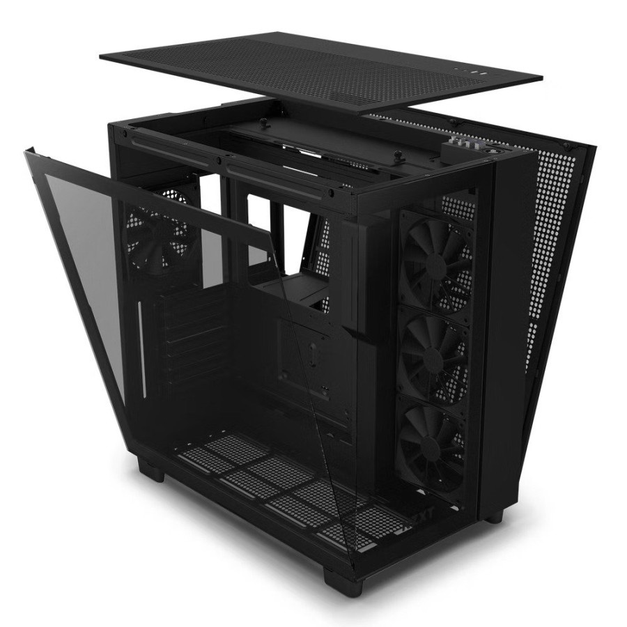 NZXT H9 Flow Black - ATX Mid Tower Airflow Case