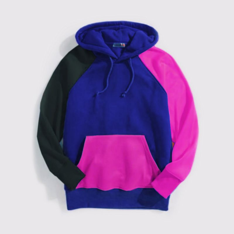 S - XXXXXL(6XL) Hoodie Kombinasi Mix Warna Full Color BIGSIZE/ (BISA CUSTOM) Jaket RAGLAN Two Tone Oversize Cute Unisex Jumbo Pastel Colour Threetone Benhur Elektrik Pink Sage Green
