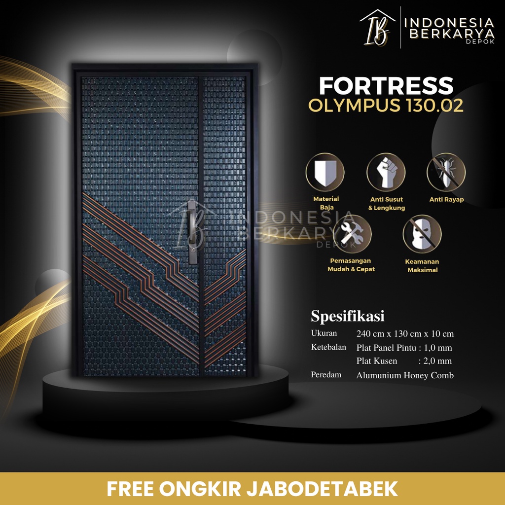 Pintu Baja Fortress Olympus 130.02 (Mother & Son)