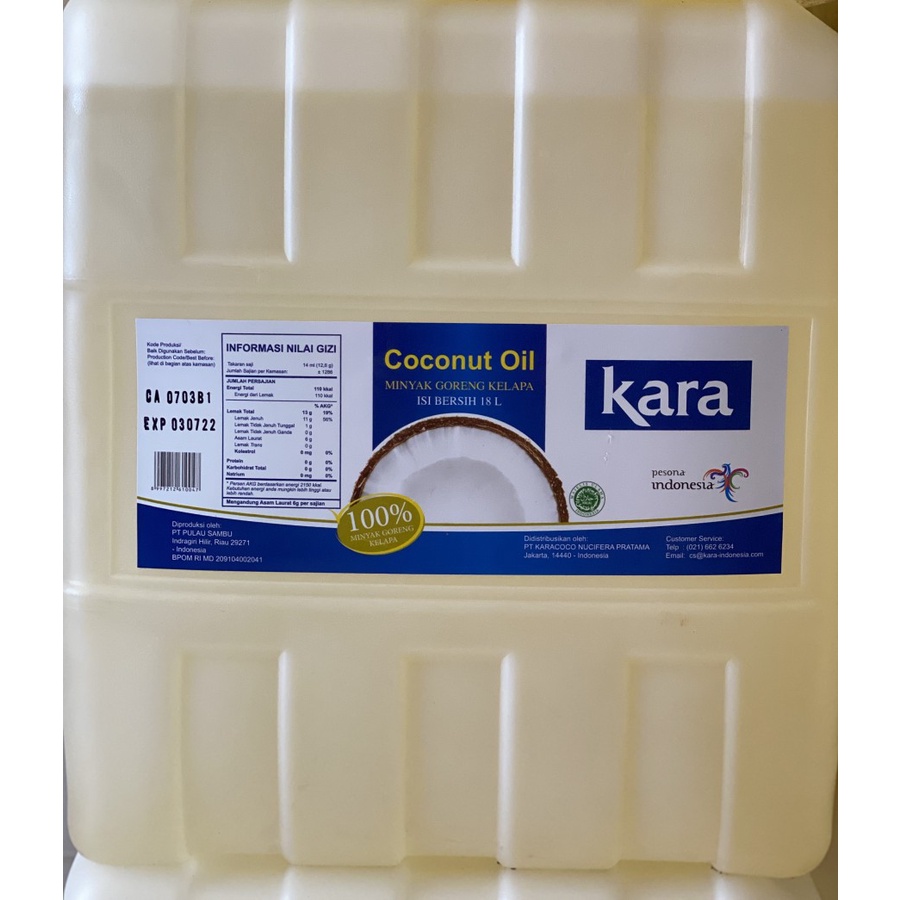

Mainan Anak Minyak Goreng Kelapa Kara 18 L Dirigen PL Asli Coconut Oil