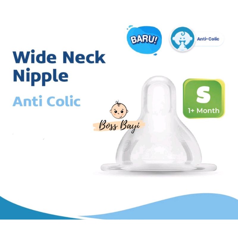 CUSSONS - Nipple Silicone Wide Neck isi 2pcs